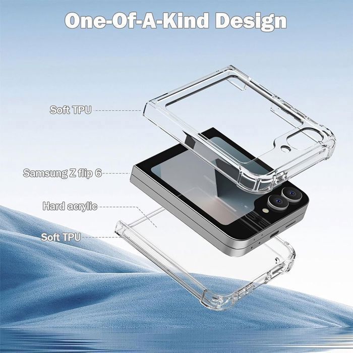 Coque de protection - BOOLING - pour Samsung Galaxy Z FLIP 6 - Silicone Renforcé - Transparente