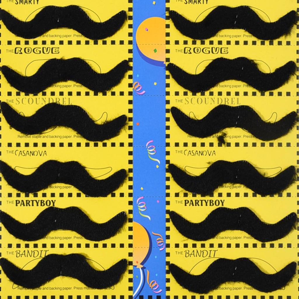 Bunte Selbstklebende Falsche Bart für Festivals - Mehrere Stile Verfügbar