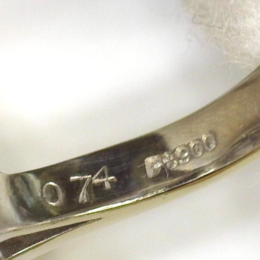 South Sea Pearl White Butterfly Farming Ring Pearl Silverx Pink Women XQ8194 Used