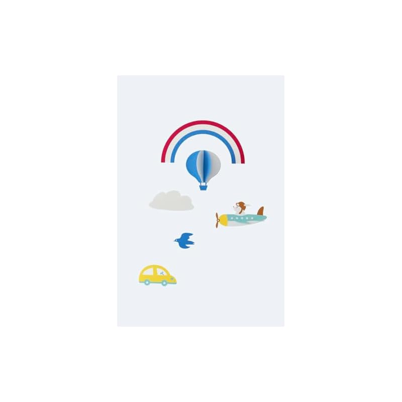 Mobile "Under the Rainbow" - A perfect gift for a child's room. W35cm x H50cm. A mobile brand born in Japan.