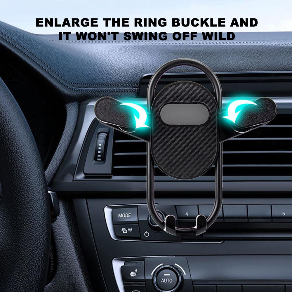 2023 New Gravity Two-wheel Two-generation Air Outlet Phone GPS For Car Stand Phone Support Mobi Y1C6