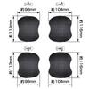 Kashimura NSK-TY006 Anti-Scratch Magnetic Sheet, Black Carbon Style Design, Peel and Stick 1 Set of 4 Front and Right Doors