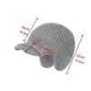 Cover Head Thickened Ear Protector Cap Warm Solid Color Baseball Knitted Cap Coldproof Windproof Knitted Peaked Hat Outdoor