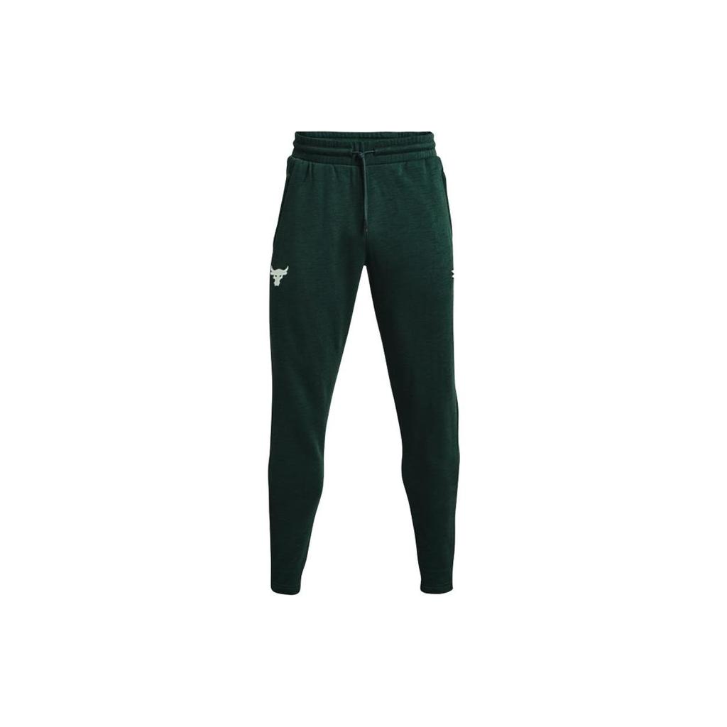 Under Armour Fleece Sweatpants With Cuffs Men Bottoms Green 1357203-384
