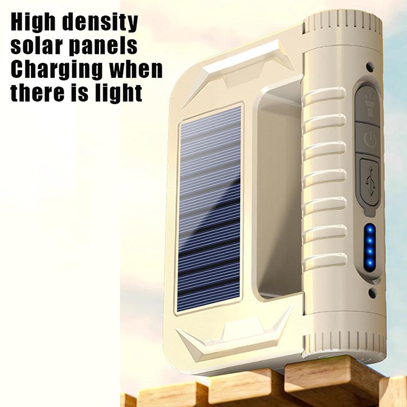 Outdoor Led Solar Camping Light 2200Mah Portable Tent Lantern Emergency Waterproof Hanging Lights Lighting Long Battery Life