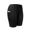 Women'S Seamless Knitted Solid Color Buttocks Shorts Breathable High Elastic Sports Running Yoga Pants