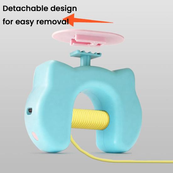 Automatic Cat Teaser Interactive Electric Feather Toy Rechargeable Hanging String Cat Teaser with Bell for Indoor Cats Self-Play Hunting Exercise