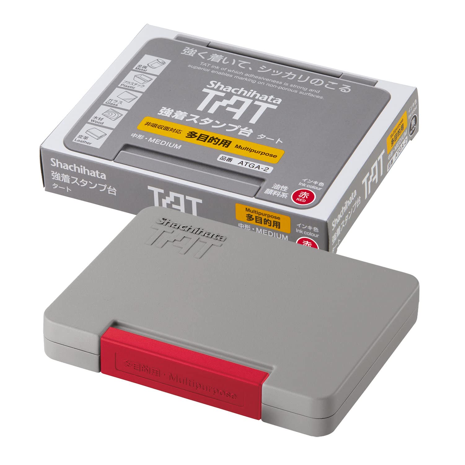 

Многоцелевая штемпельная подушка Shachihata TAT, средний размер, красная, ATGA-2-R