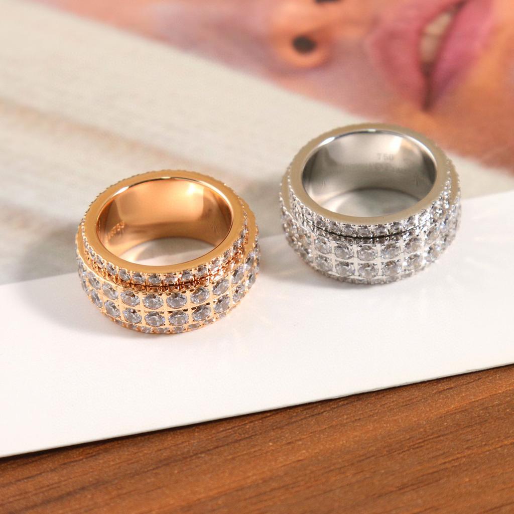 New Hot Brand Vintage Full Diamond Women's Rings Luxury Jewelry For Women Designer Rings Fashion Pure 925 Silver Party Rings