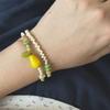 Pear Shaped Resin Bead Stretchy Stackable Bracelet Elastic Wristband For Women Trendy Jewelry Gift