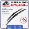 19"+18"+10" For MINI Cooper R56 Hatch 2006-2013 Front Rear Wiper Blades Brushes Cutter Accessories Windscreen Windshield Window
