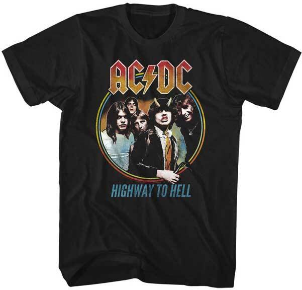 ACDC Highway To Hell Album Cover Men s T Shirt Unisex T-Shirt M
