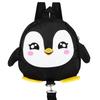 Søt tegneserie pingvin babysikkerhetssele ryggsekk småbarn anti-tapt veske skolesekk (Svart)