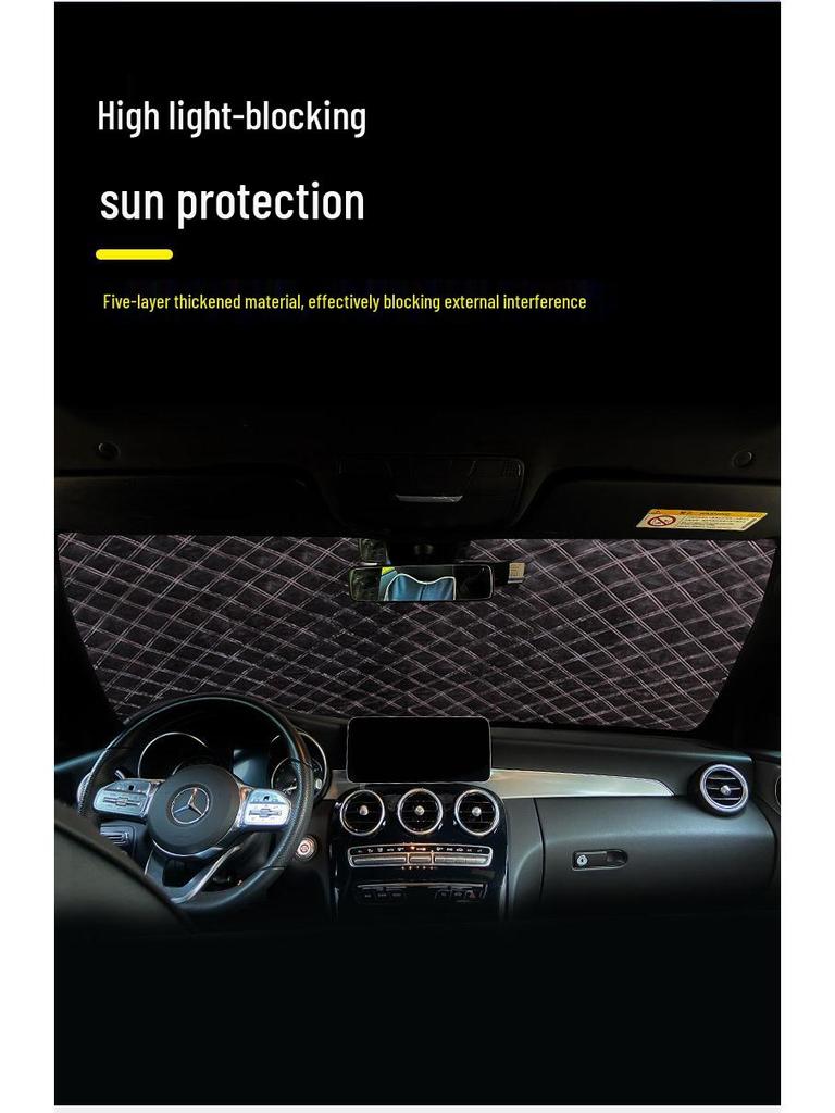 Universal Half Car Cover for Winter: Anti-Frost and Anti-Snow Protection for Front Windshield.