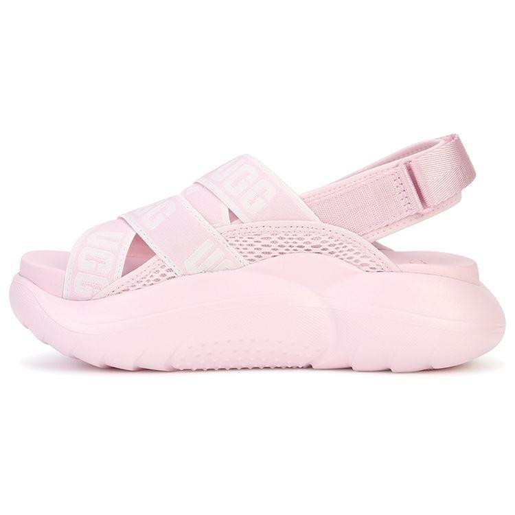 UGG La Cloud Series Fabric Velcro Open-Toe Platform Sports Sandals Women Sandals Shell-Pink 1110090-SLPN