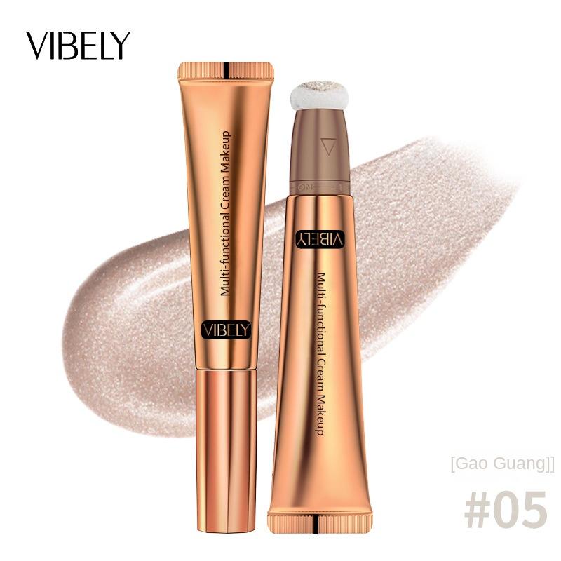 

VIBELY Highlight Concealer, демонстрирующий трехмерные тонкие тени для лица, румяна с мультиэффектом Beauty Stick 05