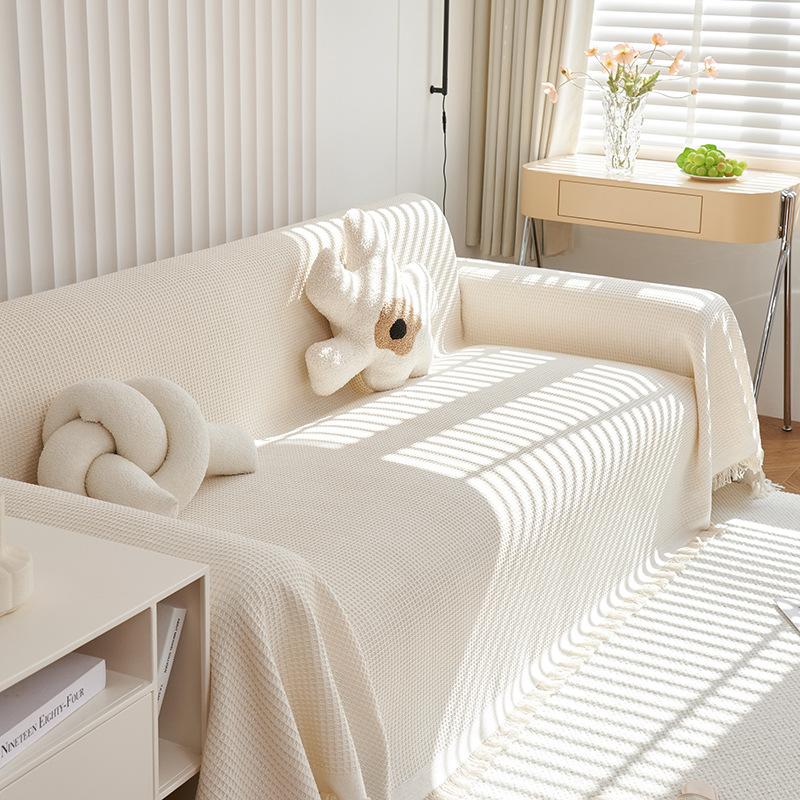 Oblique Mesh Sofa Cover Towel All-Inclusive Universal Four Seasons Universal Simple Modern Sofa Cover Anti-Scratching Cushion
