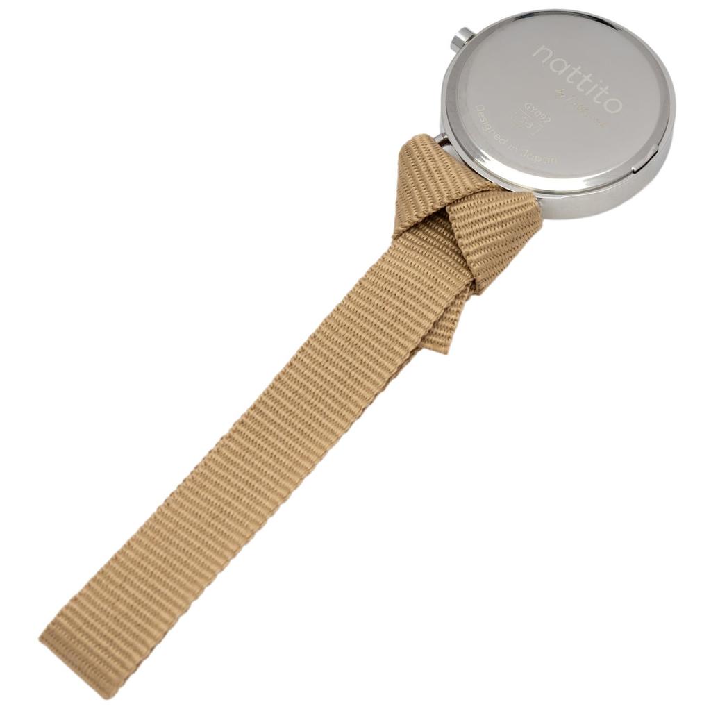 Fieldwork Analog Strap Icon Nylon Luminous Outdoor BE Women's Watch, Design, Band, Dial, Beige, GY092-1