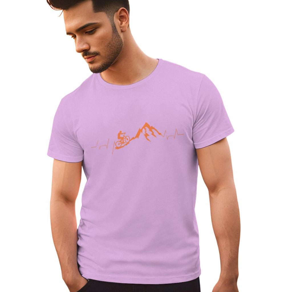 Mountain Bike Cycling Print Tshirts For Men Summer Funny Cycling Casual Short Sleeve Round Neck Tops Male Clothing Tshirt