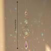 1pcs Hot Crystal Wind Chime Pendant Planet Moon Stars Chime Rainbow Maker Heart Sun Catcher Holiday
