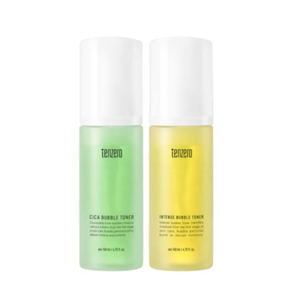 TENZERO Cica / Intense Bubble Toner 1+1 Set - Soothing & Hydrating Micro-Bubble Care - 140ml x 2ea