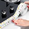 Kitchen Sink Waterproof Tape Anti Mold Sink Corner Tape PVC Sealing Strip Printed Stickers Tape Caulk Strip Self Edge