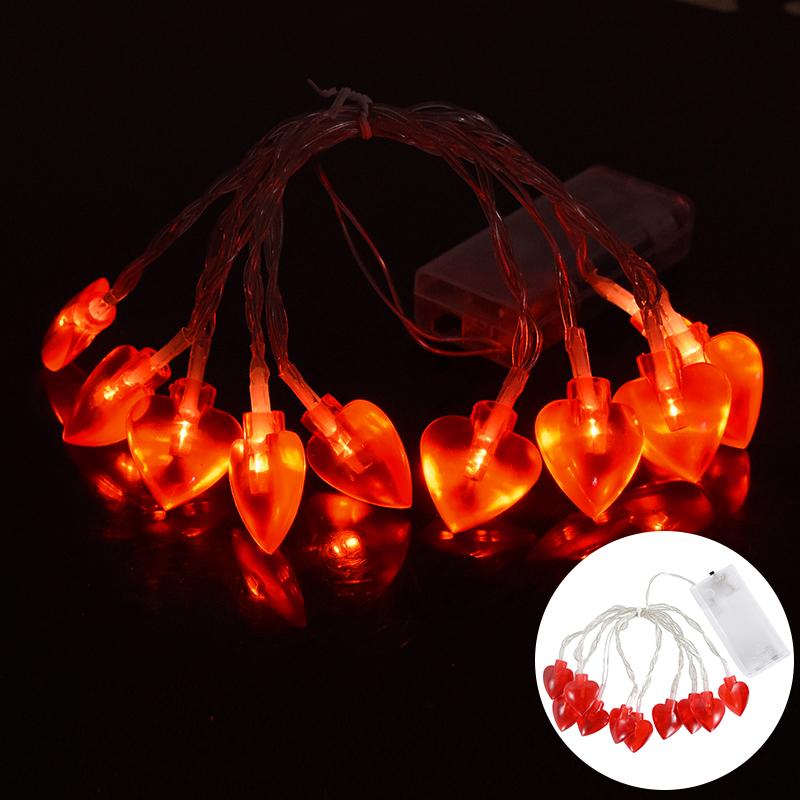 

Светодиодная гирлянда в форме сердца, гирлянда с феями в форме сердца любви для свадебной вечеринки, ко Дню святого Валентина, декоративная лампа, подарок на День святого Валентина