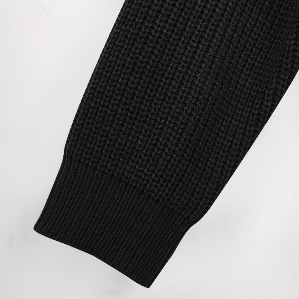 Damenmode Casual Slim Fit Langarm Strickpullover mit V-Ausschnitt