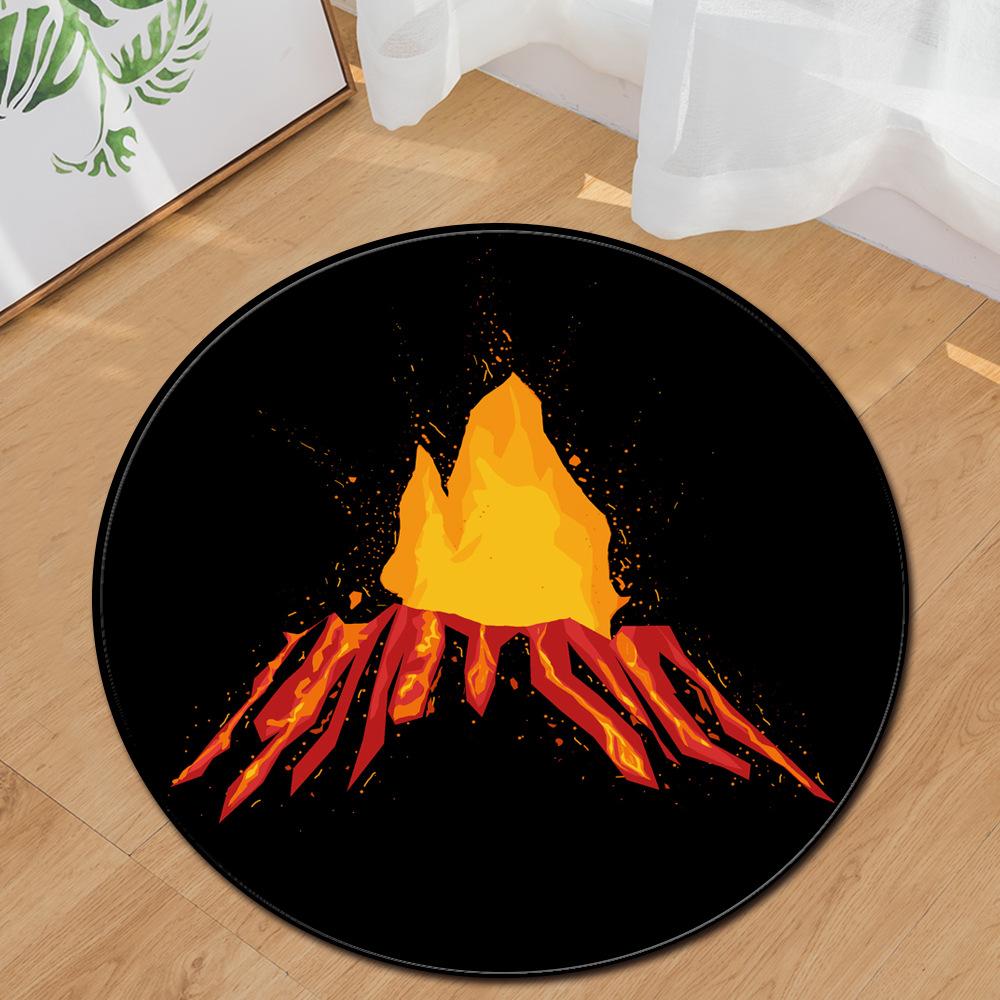 Round Carpet Computer Chair Cushion Office Chair Floor Mat Door Mat Foot Mat