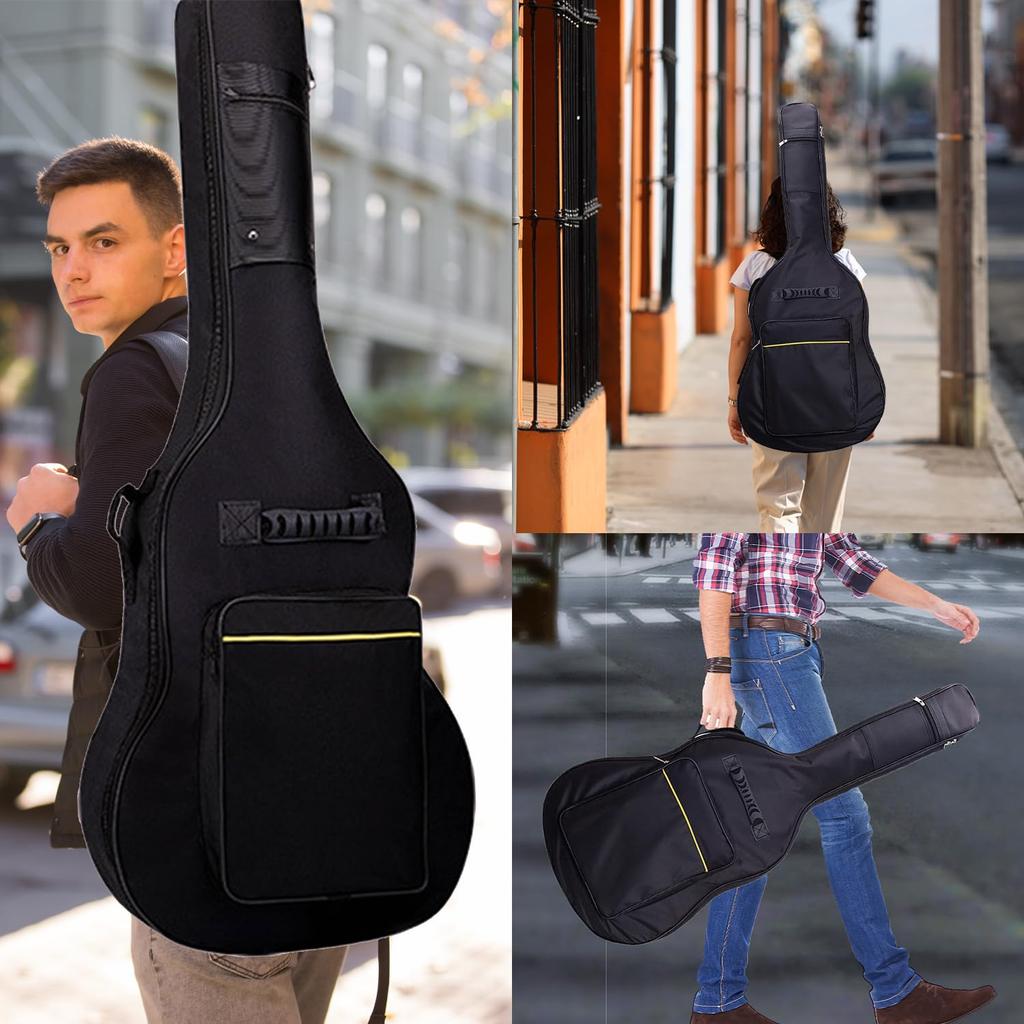 Socpuro Kytara 106cm 41cm Gig pro Elektrickou Elektrickou a Akustickou Pouzdro s Vodou Přes Rameno Elektrická Kytara Se Silným Pouzdrem, vysoký, široký, Taška, Kytary,