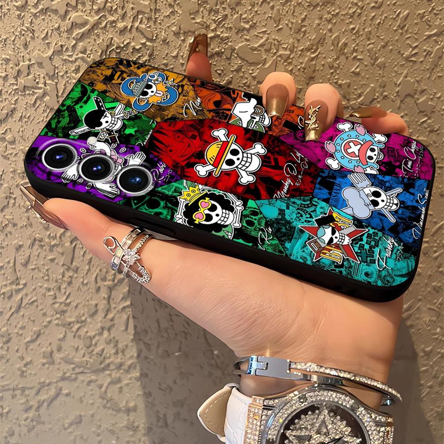 One Piece Portgas D Ace Case for Samsung Galaxy A36 A41 A26 A72 A51 A73 A23 A53 A22 A52 A32 A24 A55 A25 A71 A35 Black Soft Phone