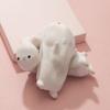 Slow Rebound Toy Comfortable Touch Cute Shape Soft Delicate Funny Entertainment TPR Little White Rabbit Decompression Toy for Children