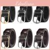 Leather Men Pu Belt With Alloy Pin Closure For Business And Activities Leisure