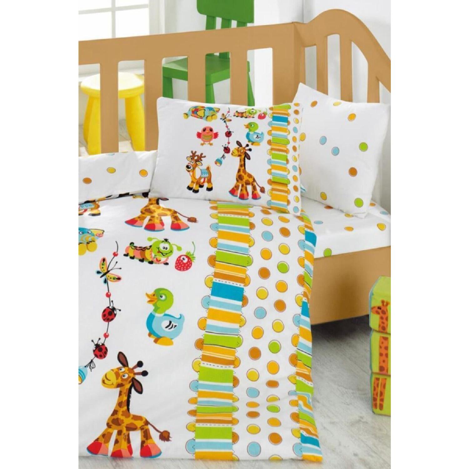

Playground - Turkuaz Baby Collection Duvet Cover Set белый