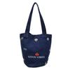 Retro Bucket Bag Large Capacity Bag Women's New Crossbody Shoulder Denim Embroidered Commuter Bucket Bag