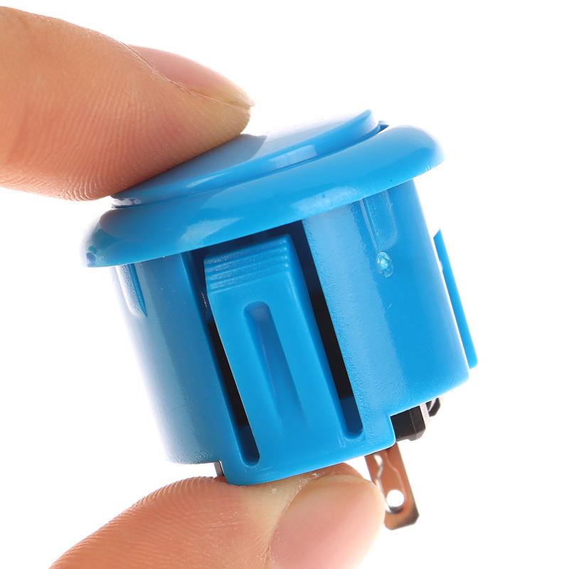 1Pc 24Mm Circle Push Button Micro Switch Game Arcade Controller Joystick Console Diy Kit Arcade Fighting Machine Button