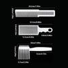 Peigne de Coupe de Coiffeur Professionnel pour Hommes Réglable S Arc Hybride Plateau Plat Tondeuse à Cheveux Fade Brosse Outil de Coiffage de Salon