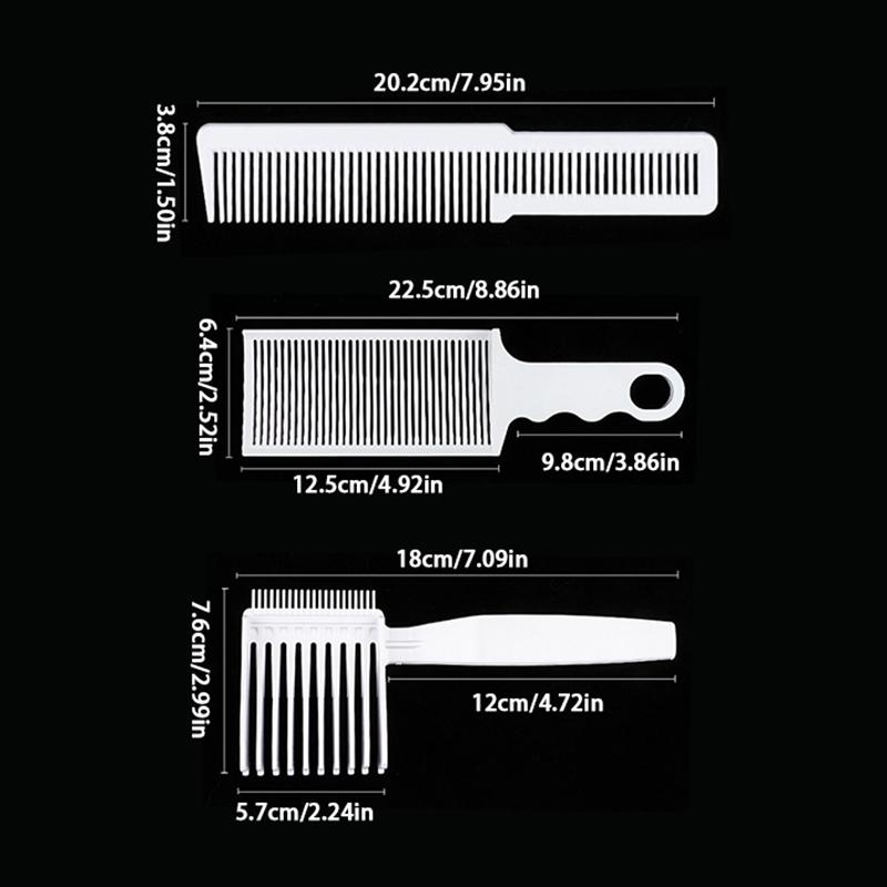 Peigne de Coupe de Coiffeur Professionnel pour Hommes Réglable S Arc Hybride Plateau Plat Tondeuse à Cheveux Fade Brosse Outil de Coiffage de Salon