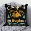 Decorative Cushion Covers Camping Bus Printed Pillow  Home Sofa Throw