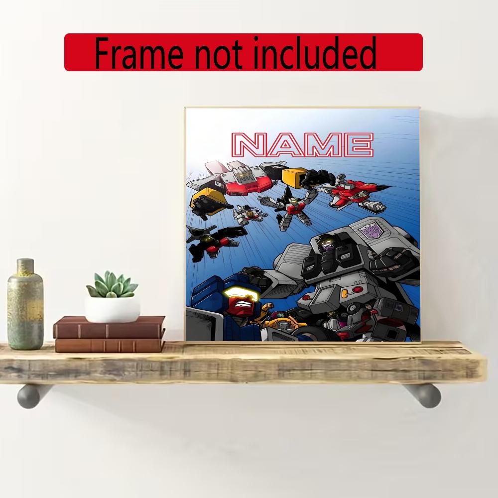Love Transformers Customize Your Name Diamond Painting Round Diamond Diy Frameless Holiday Artwork Suitable For Home Office Wall Decoration