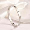 Titanium steel bracelet gold high version temperament zircon bracelet women's light luxury fashion elegance does not fade simple bracelet