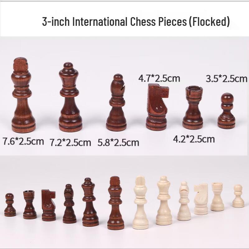 Mussels 3-Inch Solid Wood Chess Pieces