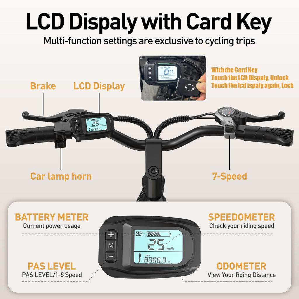 Aairsk SU7 Rower Elektryczny 250W Zasięg 30-60km Składany Lekki E-Rower dla Dorosłych do Miasta