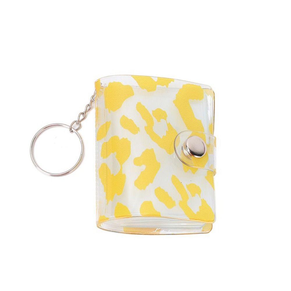 

Шикарный мини-альбом для карточек с брелоком Альбом для фотографий для погони за звездами Хранение фотографий жёлтый