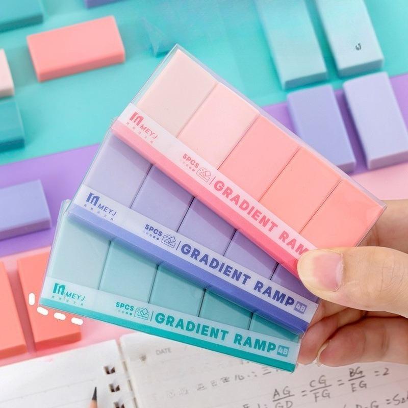 30Pcs Student Specific Gradient Eraser Set, with A High Level of Appearance, Clean Wiping, Less Dust, Pencil Eraser, 4B Eraser. Stationery