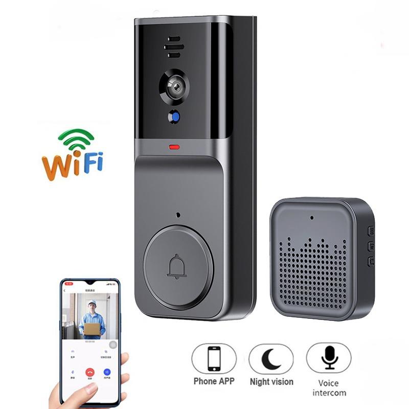 Tuya Smart Video-Türklingel App Kabellose Wifi-Fernbedienung Infrarot-Nachtsicht Zwei-Wege-Sprechanlage Überwachungskamera Türklingel