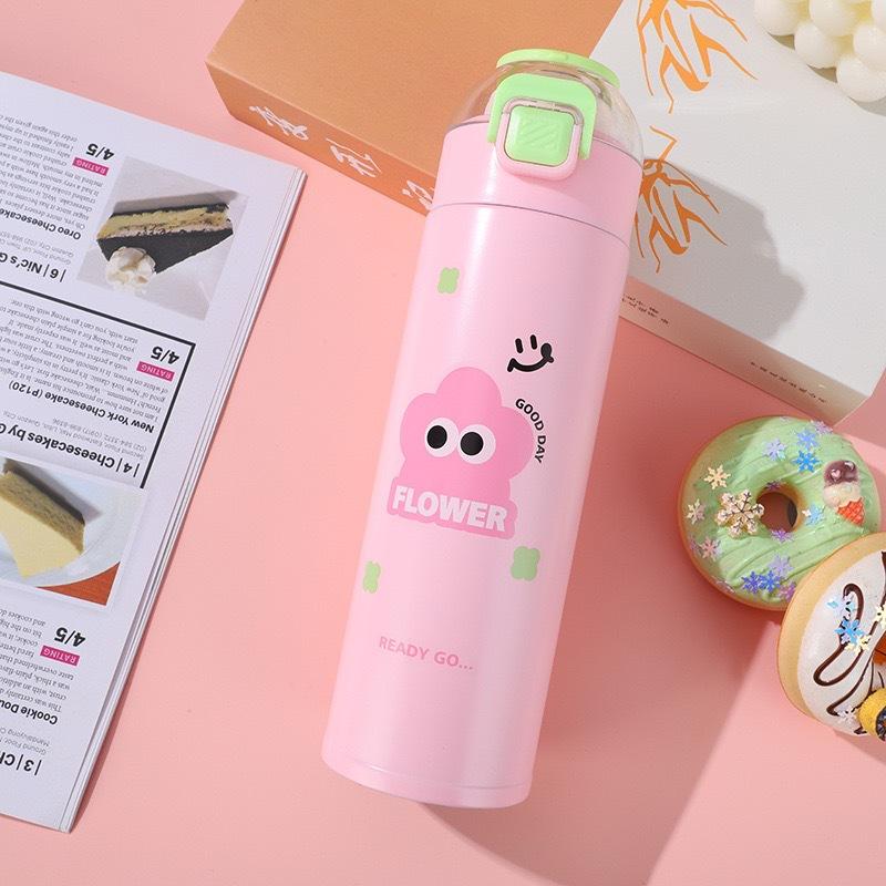 Water Bottle Thickened 111 Double Drink Bounce Cup Vacuum Double Layer Thermos Cup Portable Water Cup Gift Cup