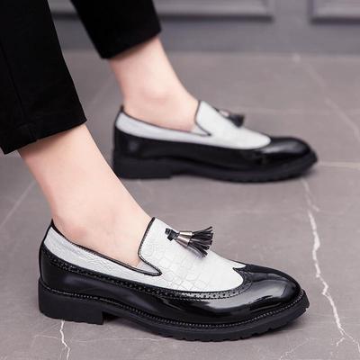 Zakelijke Heren Franjes Schoenen Brits Casual Ademend Modieus High-end Leren Schoenen Gentleman Sociale Schoenen 38-48 Herenschoenen