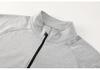 Men's European & American Long Sleeve Stand Collar Half Zip T-Shirt for Autumn/Winter Running & Fitness