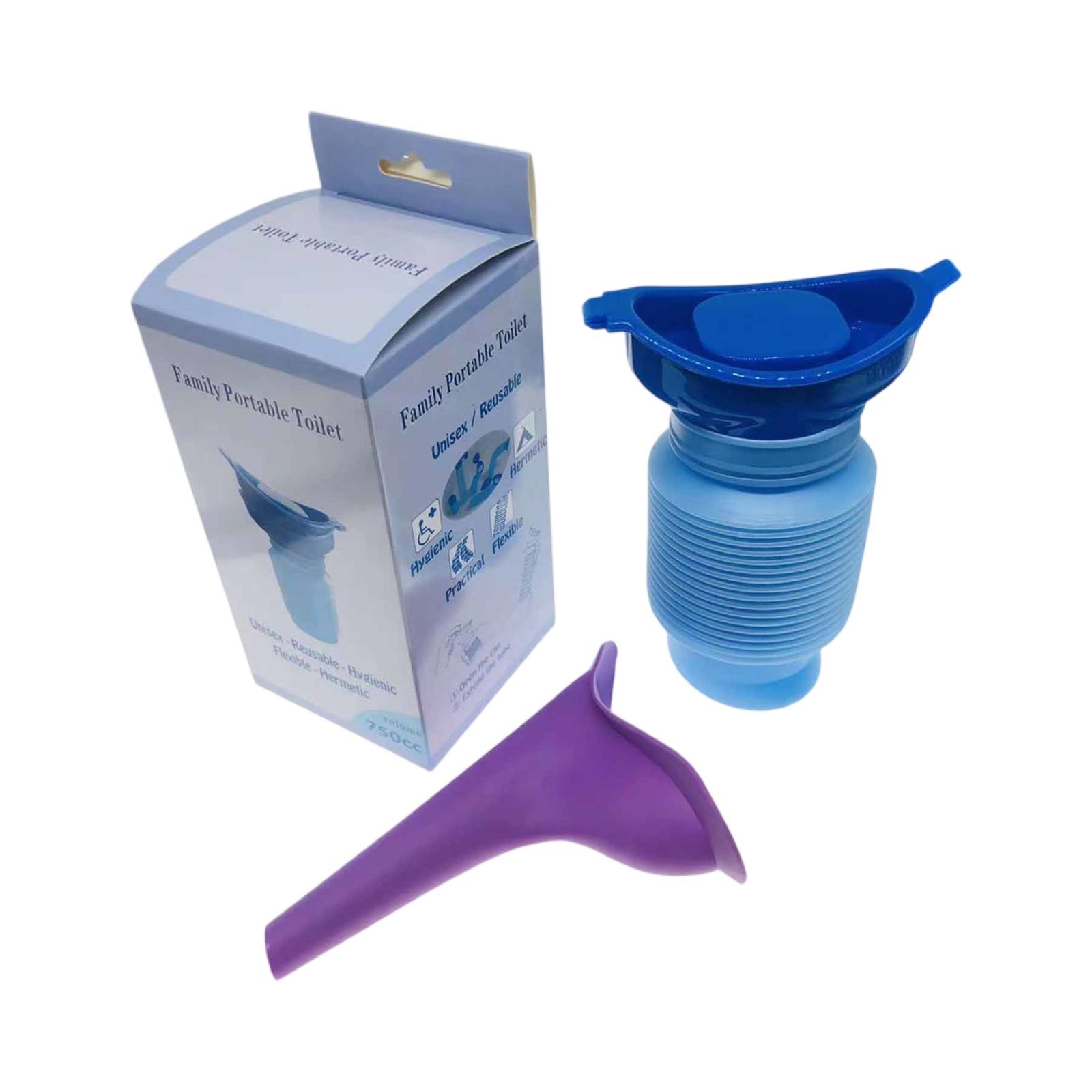 

Уличный автомобильный и кемпинговый аварийный туалет, герметичный сжимаемый контейнер для мочи для мужчин, женщин, путешествий, походов и длительных поездок One Size